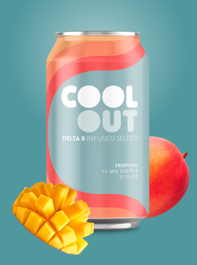 delta 8 infused seltzer 10 mg tropical flavor