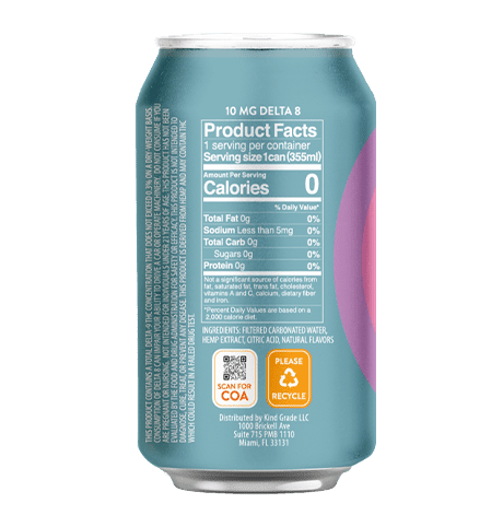 DELTA 8 INFUSED SELTZER Berry Flavor