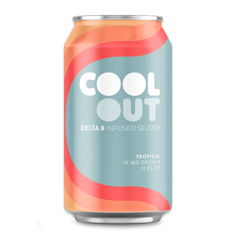 Cool Out delta 8 infused seltzer tropical